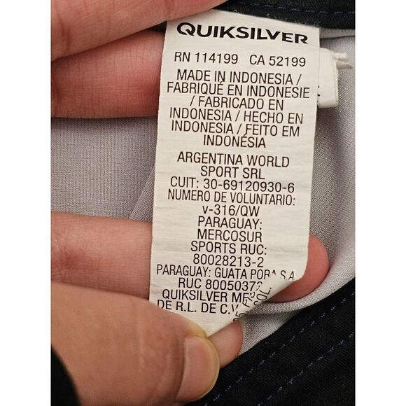 Quicksilver Boardshorts DryFlight Trunks Swim Men’s 40 Hawaiian Stripe - Picture 14 of 16